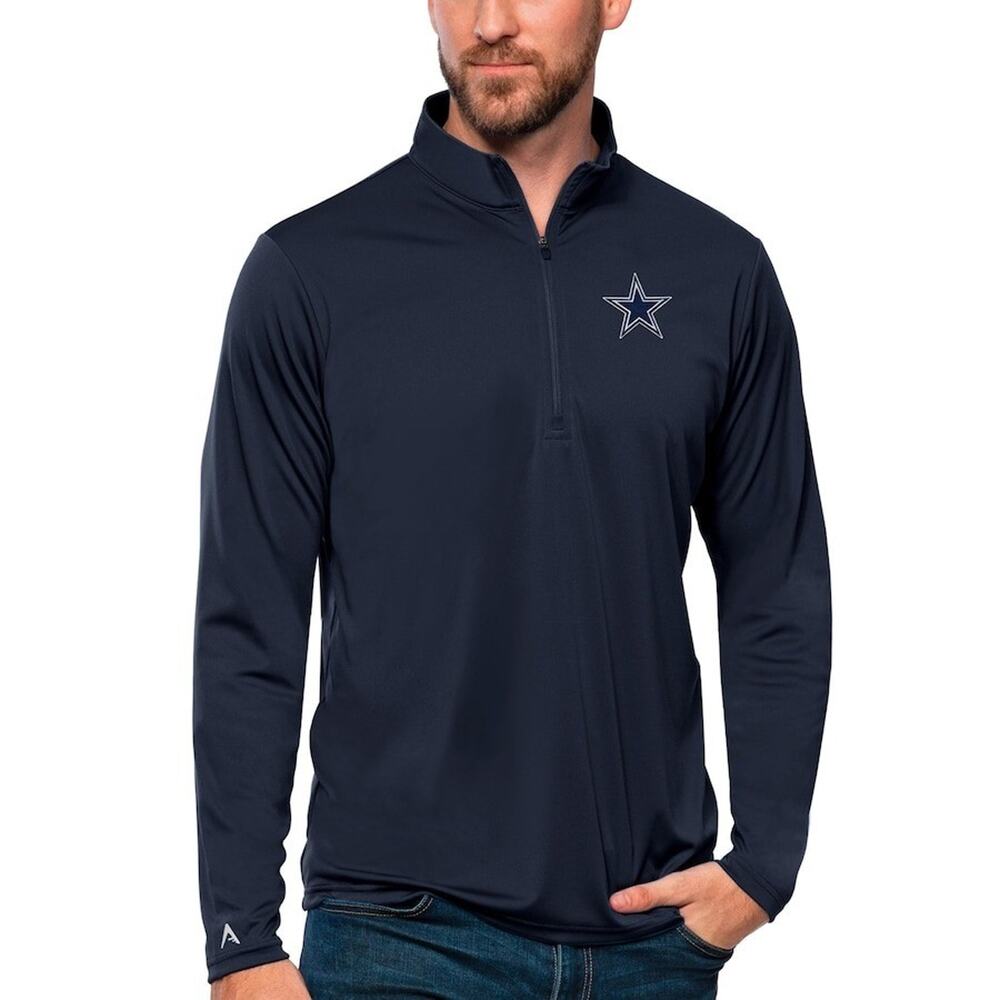 Dallas Cowboys NFL Men's Pullover Jacket Lightweight Quarter Zip S NWT